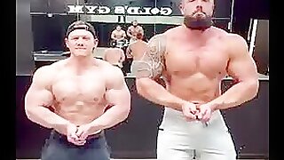 Caleb and Carson Flexing