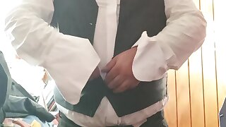 Hairy bear chubby suit love