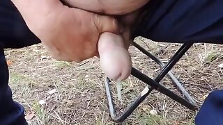 Mature argentine daddy bear man jerking his uncut cock for me