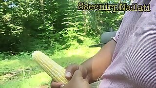 Chucking corn