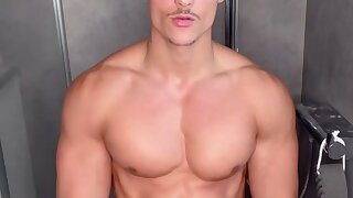 2  Muscle daddy Levy Van Wilgen Gay Cock Cum
