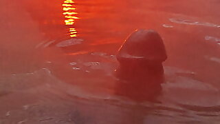 IFOslave playing with my cock in bath