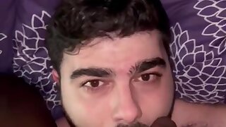 Stupid gooner otter faggot sucks on a black dick