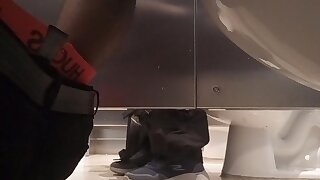 I was in the bathroom when someone made me some company