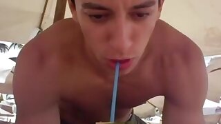 One friend skinny dips drunk in Puerto Rico.