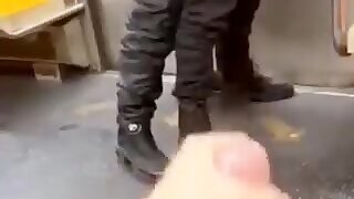 Cruising in the subway. Some guys have good times and fun on the subway