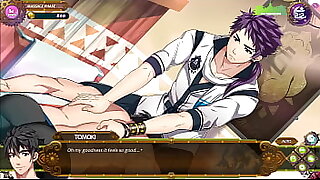 Full Service &lbrack;Gay Hentai Game PornPlay&rsqb; Ep&period;1 this sexy model is giving a swedish oil hot massage but will I have the happy ending