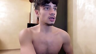 Arab guy cumming into his mouth