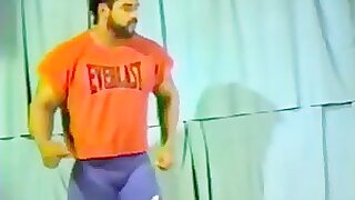 Pro IFBB Vintage Black Butt BB Jose Naked Strip