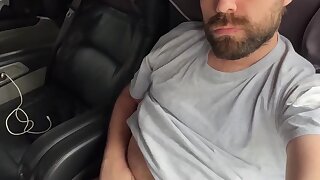 Bearded guy in car