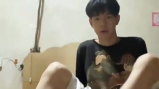 Asian Twink First Time Solo Session Cum Porn Love