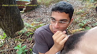 Giving it to a stranger I found in the woods