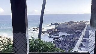 Showing off around the Beach - Salvador - Red Thong