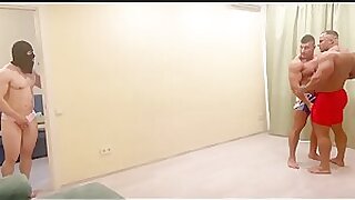 Horny Muscle Big Alpha and Super Stas wrestling growing muscle sub!