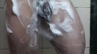Indiam muscle taking a bath