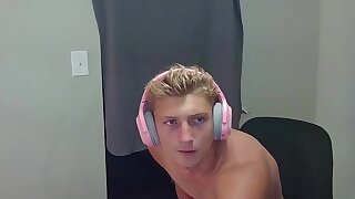 He shows off his ass and shows off his hole