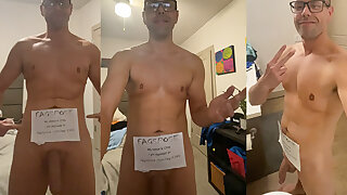 Chris from Tempe identifies as fag and wants the world to know. See him undressing himself, masturbating and swallowing his own cum. And his pees in the toilet.