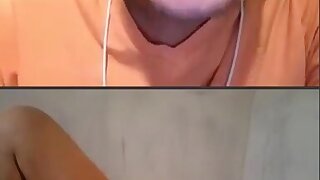 BIg Tongue twink watches daddy bust load on flingster