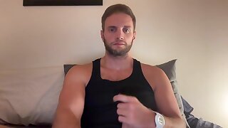 Cute st8 guy shows off his smooth pink hole