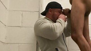 Jock Daddy Cruising in the Stairwell Apartment Building