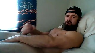 Bearded Bull Shoots his Load