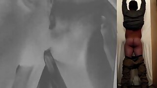 Hung anon stud serviced by cocksucker on hidden gloryhole