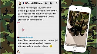 Un militaire fran&ccedil;ais h&eacute;t&eacute;ro curieux en manque de queues &excl;