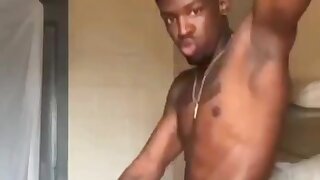 Black boy masturbations from prison