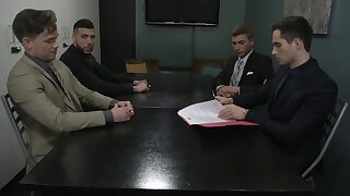 Bareback Sex in the Boardroom