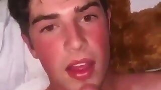 Pretty boy gets a well deserved facial