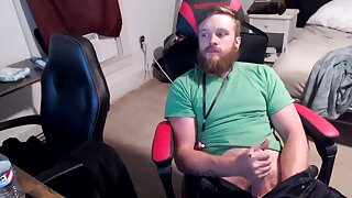 He was jerking off for hours and cums thick loads