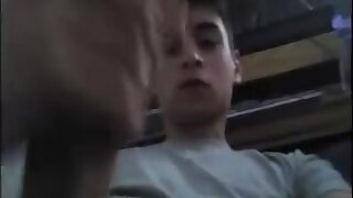 Hot guy shoots massive load from a hot angle