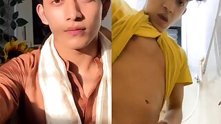 Akash Thapa indian cute celebrity dancer ... masturbation nude