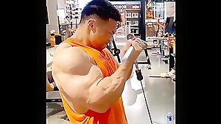 Massive asian bicep