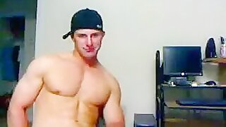 Muscle Dude Jerking Off