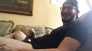 Jerking off to girlfriend on webcam