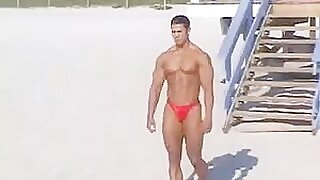 Ricardo Delgado on the beach