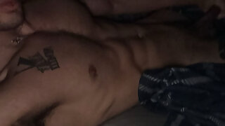 Jerking off and cumming on myself
