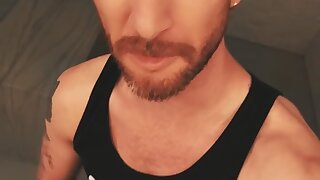 Masturbator addicted to exposing his genitals can’t stop pumping his PENIS til it EJACULATES hot white semen everywhere