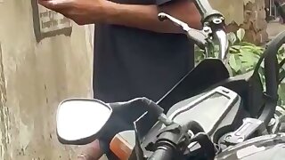 Huge cocked indian guy caught pissing in public