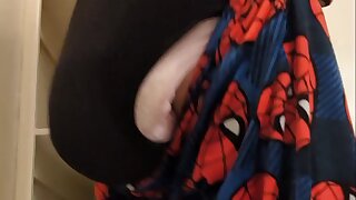 Diaper boy bounceing his soggy diaper