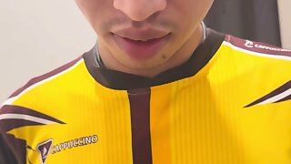 Picking him up and giving it to him raw (no cum)