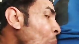 Mature gives a bj to a young arab