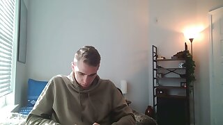 He flashes his tight pink ass hole spread doggy