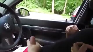 Straight guy blows chunks in car