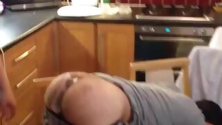 Waxing my buddies hairy ass crack